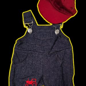 Dungaree and Cap Outfit