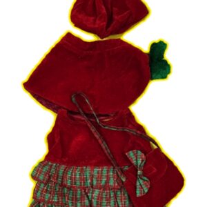 8" red tartan dress