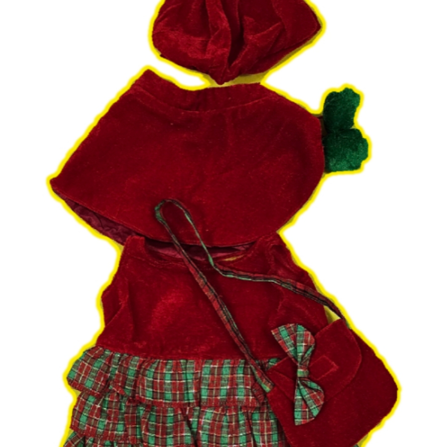 8" red tartan dress
