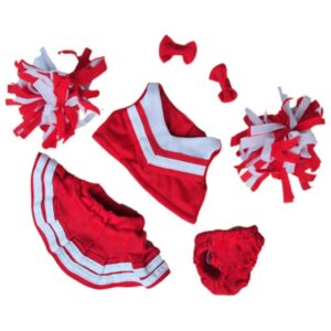 8" red cheerleader