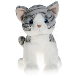 8" cat grey tabby